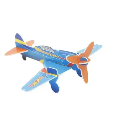 Promotional Mini Air Plane 3d Puzzle Model Intelligence Toys 3d Airplane Puzzle Diy Assemble Paper Puzzles for Children