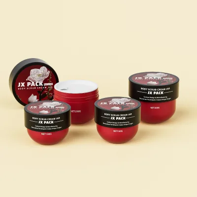 Clean Beauty Plastic PET Bowl Shape Body Cream Jar 8OZ Body Butter Jars Matte 130g 150g 250g 300g Scrub Cosmetic Container