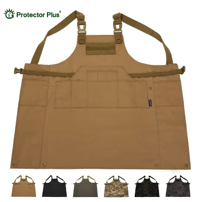 Z518 High Quality Tactical Apron Waterproof Polyester Level D Protection Factory Workshop Use Custom Work Chef Cooking Cafe