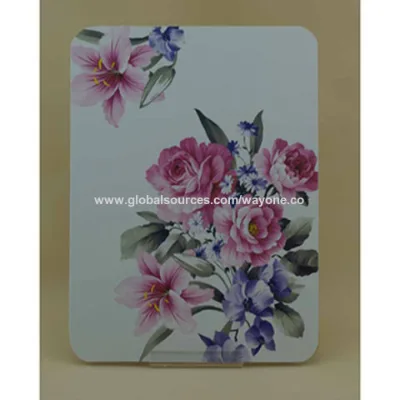 Set4 29cm cork placemats in PVC flower design water proof more size design workable 20 days delivery