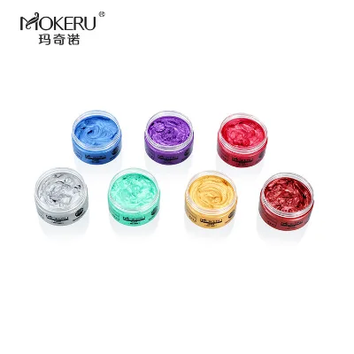 Own Brand Temporary Hair Color Wax Vibrant Highly Pigmented Non Damaging Formula Bold