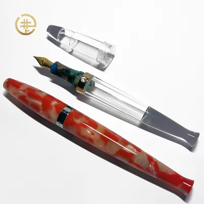 High Quality Luxury Stainless Steel Fine Nib EF Fountain Pen for Student Writing & Finance Use Fluently Writing