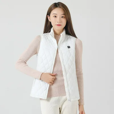 Women's 9-Zone Heated Vest, EU Size, Adjustable Size, Smart Heating Jacket, Heated Apparel Wholesale