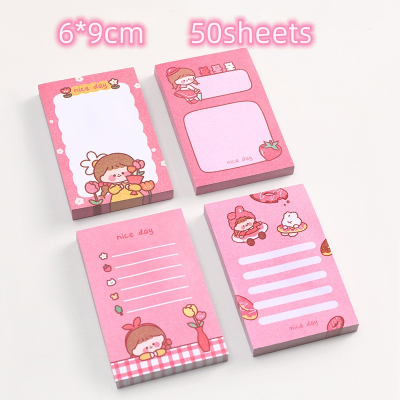 Pink Cute Memo Pad Note Book N Times Sticky Note Paper for Girl