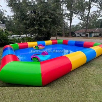 Colorful Inflatable Outdoor Water Sliding for Inflatable Swimming Pool Splash Pad Water Park Equipment