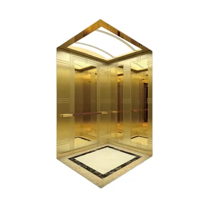 Fuji Luxury Decoration Modern 6-Person Hotel Passenger Lift Elevator VVVF Control AC Drive 630Kg/450Kg Capacity Price
