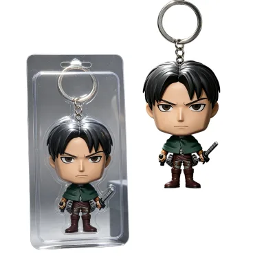 Custom PVC Plastic Action Figure Keychain Anime Vinyl Figure Key Chain Cartoon Character Bag Pendant Collectible Toy Wholesale