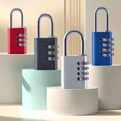 Factory Colorful Aluminum Code Lock Security Travel Luggage Gym Cabinet Bag case Combination Padlock