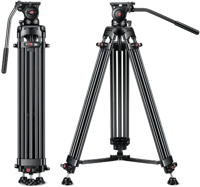 Professional Heavy Duty DV 180 Cm Video Camera Tripod With Carry Bag for DSLR Camcorder Telescope