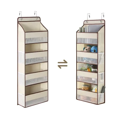 Wholesale 4 Layer Pockets Over the Door Organizer with Clear Windows for Nursery Dorm and Home Storage