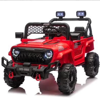 Kids Ride on UTV Electric Car 4 Wheel Off Road Two Passenger With Shock Absorbers Roll Cage Open Cockpit All Terrain