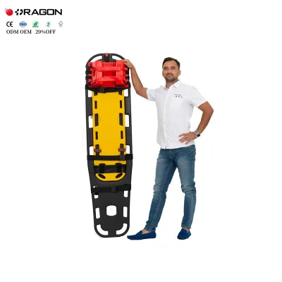 Fold Spine Board Separable 2-in-1 HDPE Material Manual CE Certified-Lightweight & Durable for Emergency Rescue