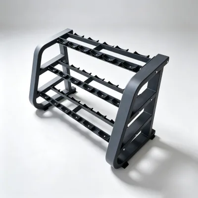 Three-Tier Hexagonal Metal Unisex Dumbbell Rack Home Use Personal Training Display Fitness Equipment Accessories