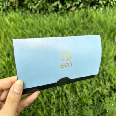 Custom Recycled Wood Material 350gsm Eco Friendly Envelope with Custom Logo and Embossing Options