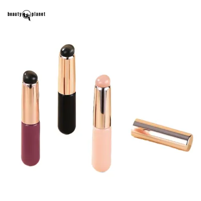 Beauty Planet Custom Finger Soft Silicone Lip Lipstick Brush Round Tip Concealer Silicone Lip Professional Makeup Brushes