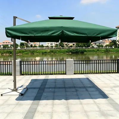 Outdoor Sunshade Umbrella for Garden and Courtyard Store Display Stand Umbrella Hanging Edge square Roman Umbrella Sun Umbrella