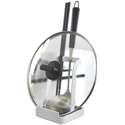 Syh458 Pot Lid Holder Multipurpose Spatula Pad Spoon Rest Holder Durable Lid Stand for Utensils in Kitchen