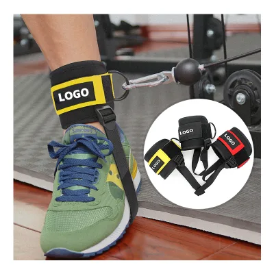 Aolikes 7139 Custom logo Wholesale Muscle Trainer Training Hip Leg Straps Hook Gantry Tension Fitness Foot Ring Ankle Buckle