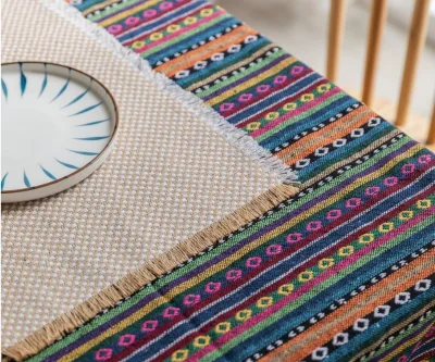 10oz Canvas Quilted Single Layered and Hemmed Cotton Table Mats