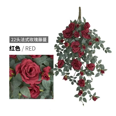 Modern Eco-friendly Artificial Flowers Indoor Hanging Vine Wall Decoration Home Decor with Natural Look