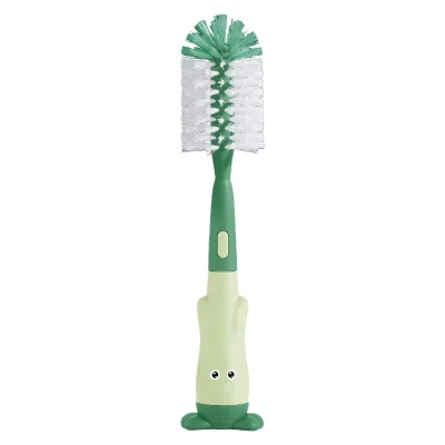 High Quality Nipple Brush Long Steel Handled Cartoon Nylon Water Bottle Cleaning Brush