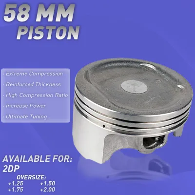 2DP/N-MAX Racing Piston Set for Yamaha NMAX155 NMAX125 Motorcycles Perfect Fit New Condition