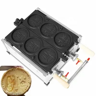 Biscuit Maker Hot Gold Coin Frying Bread Machine Round Bread Frying Machine