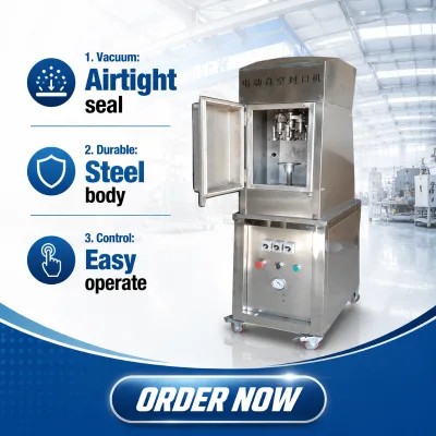 Low Price Customized Semi Automatic Electric Food Paper Can Case Cartons Vacuum Seaming Machine Easy to Operate