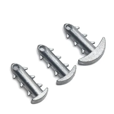 Cross-border New-style Sea Urchin Bait Lead-weighted Anchor Sinker Zinc Alloy Anti-slip Locking Hook Safe Fishing Rig Fishing