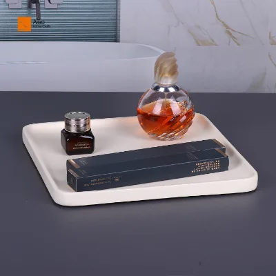 OEM Multicolor Luxury Decorative Polyresin Storage Tray for Bathroom Jewelry Serving & Hotel Amenities Hotel Suppliers