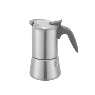 Silver Coffee Brewing Tool 2 4 6 10 Cups Upgraded Moka Pot Coffee Machine High-quality Stainless Steel 304 Moka Pot