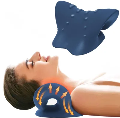 Factory Custom Shoulder Relief Pain Chiropractic Relaxer Orthopedic Traction Stretcher Medical Conqueror Massage Neck Pillow