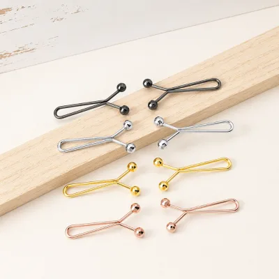 Colorful 12-Pin Brooch Set U-Shape Multifunction Scarf Clip Pearl Safety Pins Trousers Muslim Accessories Fashion Jewelry Alloy