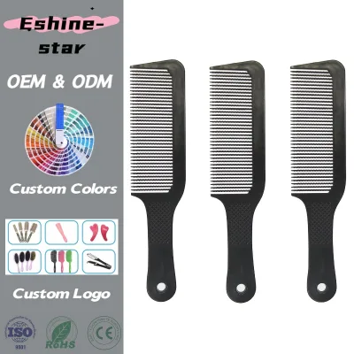Factory Wholesale High Quality Black Carbon Wide Tooth Detangling Cutting Hair Comb for Man Women Hair