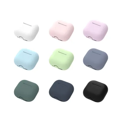 High Quality Hot Selling Candy Color Silicone Earphone Case for Bluetooth Headset case for AirPod 4 Cover
