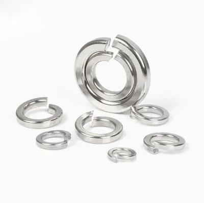 Carbon Steel   Stainless Steel Spring Lock Washers  Split Type Anti Vibration Machine Washers