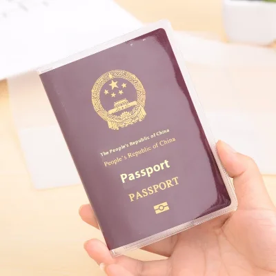 Waterproof Multifunctional PVC Passport and ID Card Holder Transparent B7 Book Cover Made of Durable Plastic