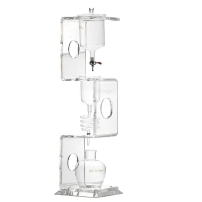 High Quality 8 - 10 Cups Heat-resist Glass Cold Brew Iced Coffee Maker With Acrylic Pillar Single Cup Coffee Maker Tea Brewer