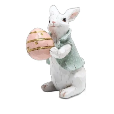 White Easter Bunny Rabbit Decorations Spring Home Decor Bunny Figurines