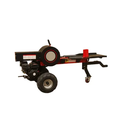 Small log splitter, horizontal wood chopper, hydraulic
