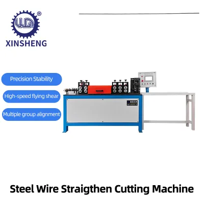 Industrial Metal Wire Straightener & Cutter Machine, Suitable for Round Wire, Flat Wire and Different Raw Materials Processing