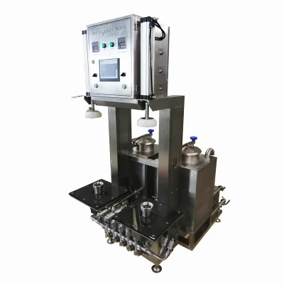 New Design Stainless Steel Beer Keg Washing Machine Steam Heating Filler Machine With Sterilization tank