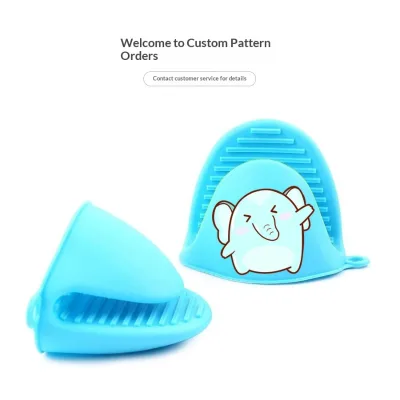 Silicone Spacer Gloves Dish Clamp Kitchen Plate-grabber Bowl Lifter Household Two-finger Glove Baking Ovens