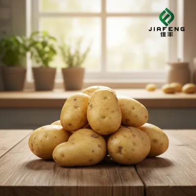 Shandong Organic Sweet Fresh Refrigerated Potatoes 8cm 0.1kg Creamy White Flesh French Fries Chips Pure No Additives Brand Ready