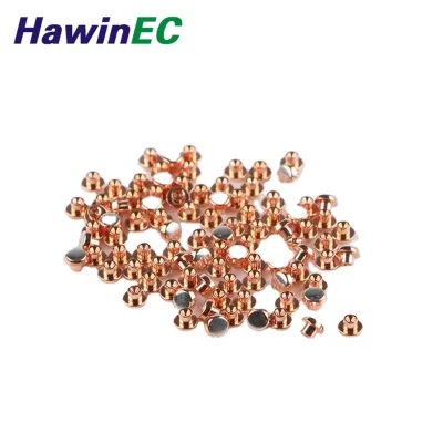 Magnetic Bimetal Silver Spring Contacts Points Solid Rivets