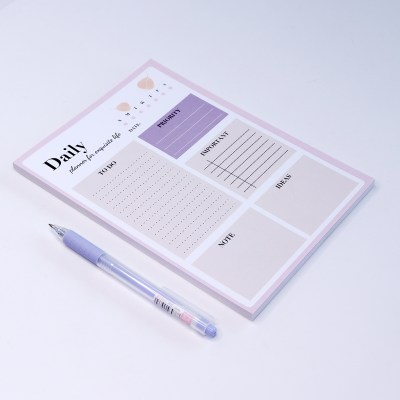 To Do List Notepad Customisable Daily Planner Notepads Notebook for Student and Business Man.