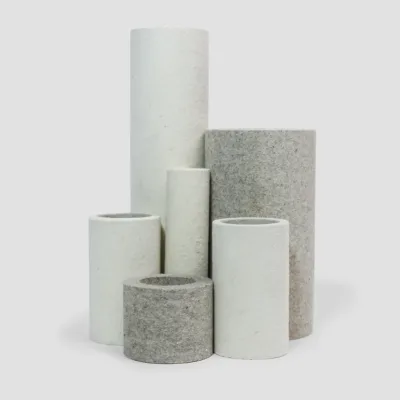 Custom ID OD Length Seamless Wool Felt Tube 100% Natural Wool High Density Tubular Felt for Industrial Roller Wrapping Work