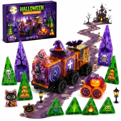 New Halloween Plastic Duck Mystery Box Children's Small Yellow Duck Toy Halloween Figurine Duck Countdown Calendar Gift Box