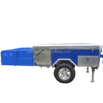 Waterproof Cooking Trailer Customized Color Camper Trailer