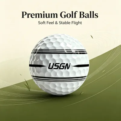 3 Piece Cast Urethane Golf Balls High Spin Control Soft Feel Long Distance Tournament Grade Play Custom Logo Wholesale Efunist